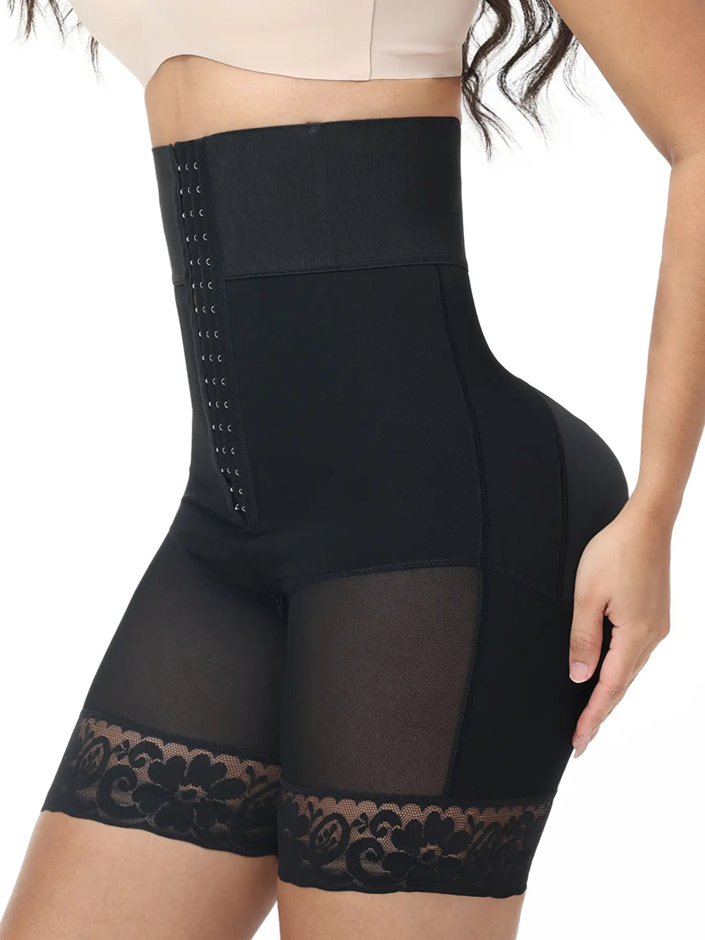Women's High-Waist High-Elastic Body-Shaping Panties - Body Sculpting Compression, 3-Row Crotch Closure, Adjustable Waist Cincher, Abdominal Lift Boyshorts, All-Season Minimalist Basic Compression Underwear