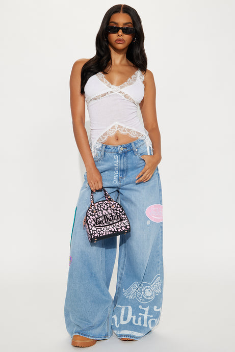 Von Dutch Eyeball Wide Leg Jeans