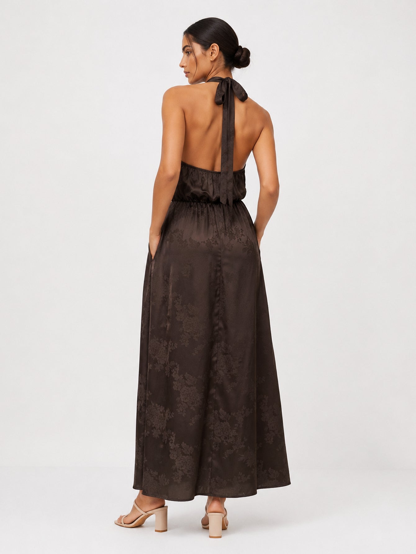 VESTIDO ARMONIAS SATINADO ESTAMPADO