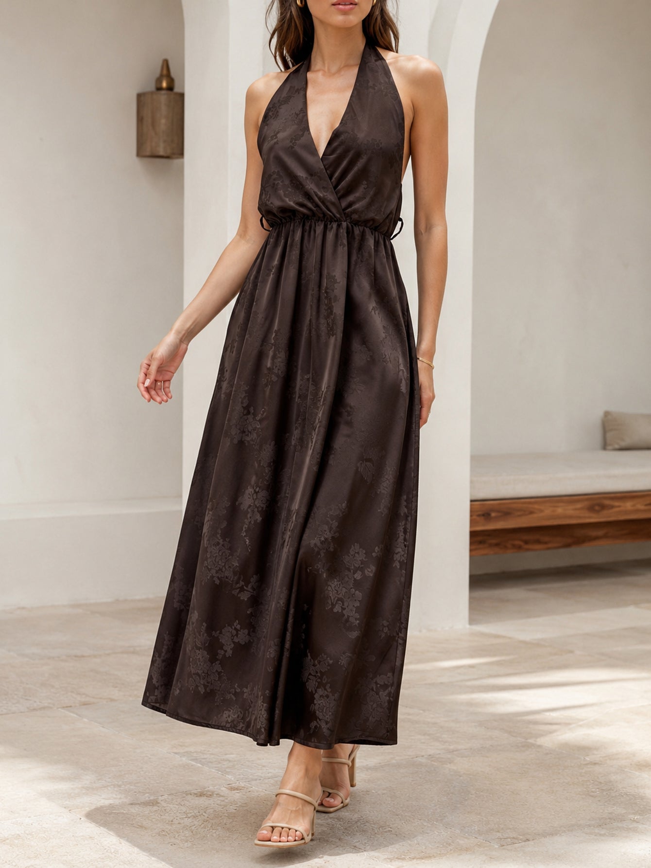 VESTIDO ARMONIAS SATINADO ESTAMPADO