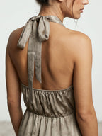 VESTIDO ARMONIAS SATINADO ESTAMPADO
