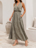 VESTIDO ARMONIAS SATINADO ESTAMPADO