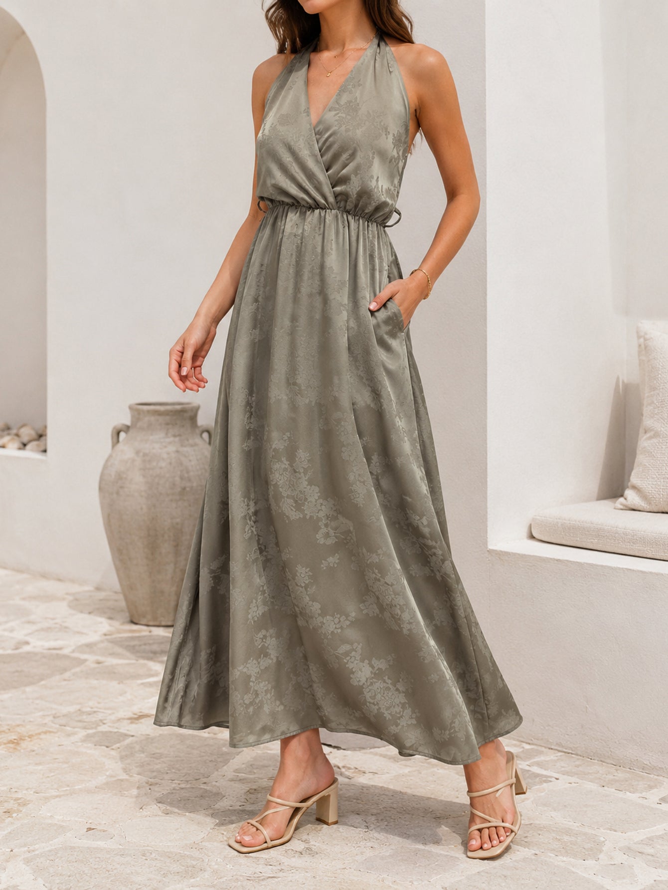 VESTIDO ARMONIAS SATINADO ESTAMPADO