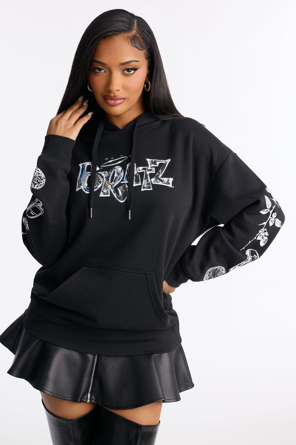 Bratz Collection Multi Hit Graphic Sweatshirt - Black