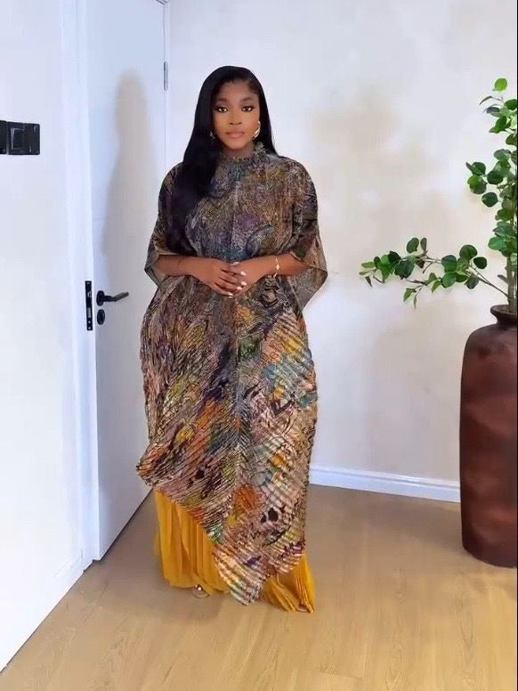 Two-Piece Set Plated Floral