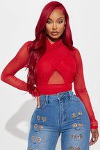 Serena Mesh Bodysuit - Chocolate