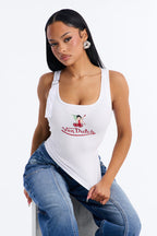 Von Dutch x Betty Boop Cherry Lips Ribbed Tank Top