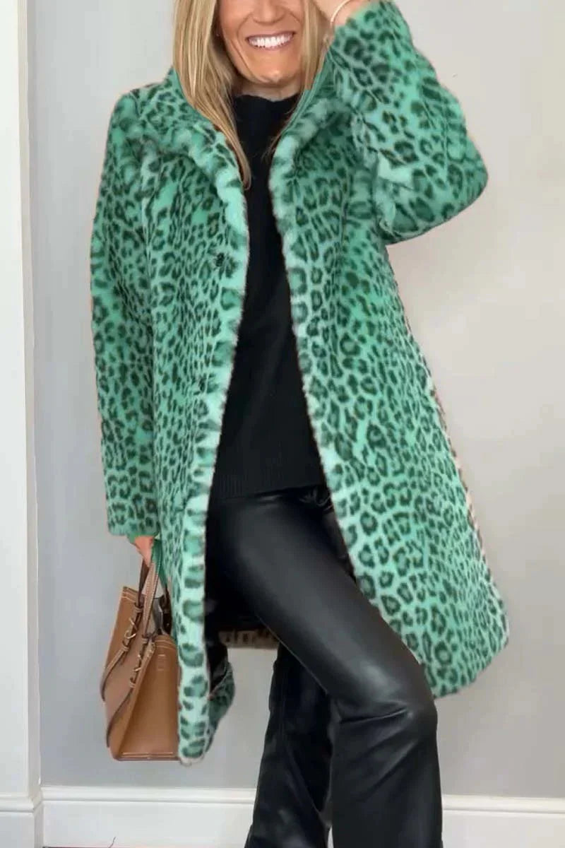 FURIA | Manteau Léopard Stylé