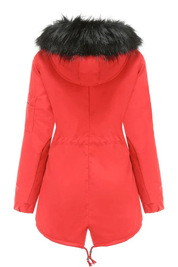 Fur Collar Fleece Coat