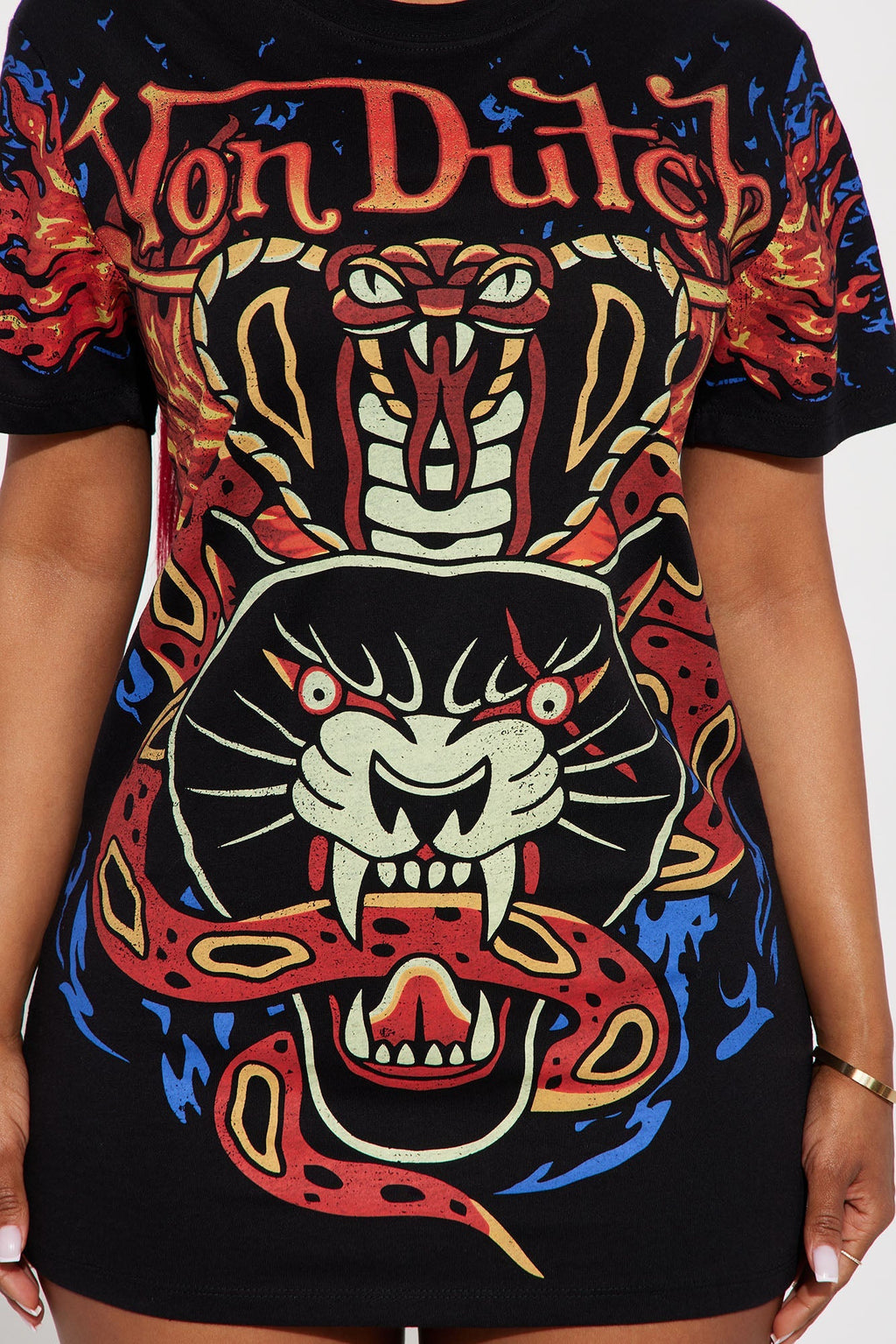 Von Dutch Flame T-Shirt Dress