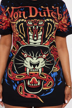 Von Dutch Flame T-Shirt Dress