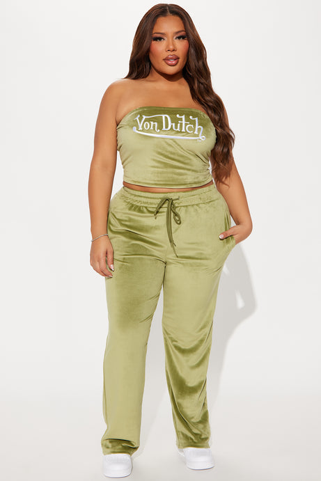 Von Dutch Velour Tube Top