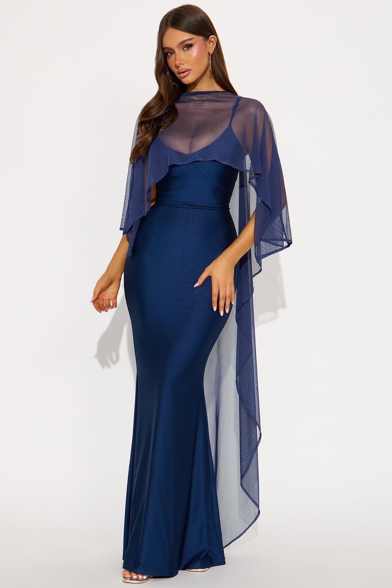 Staying True Satin Maxi Dress - Black