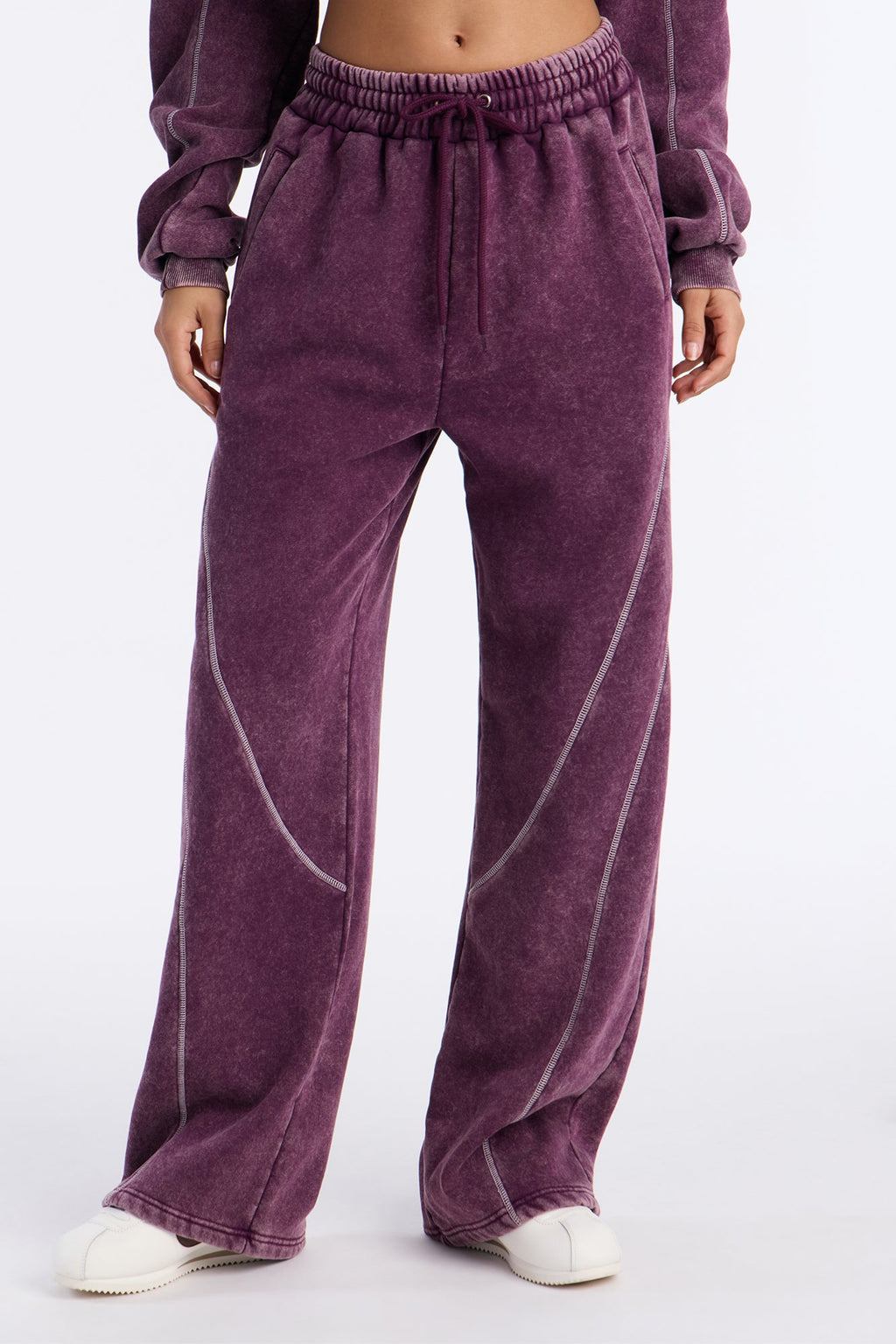 Norah Washed Lounge Pant - Plum