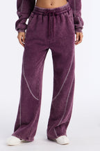 Norah Washed Lounge Pant - Plum