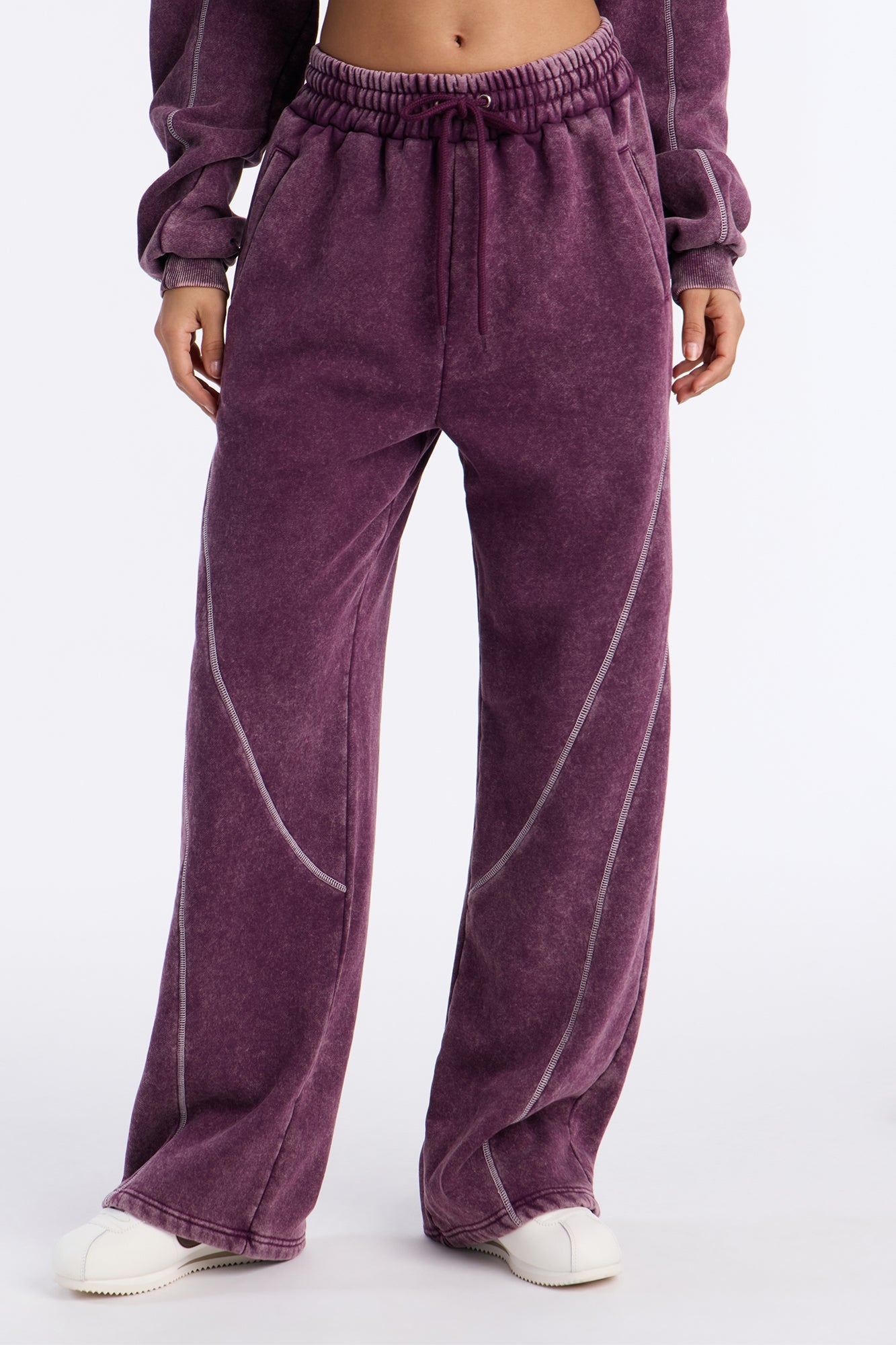 Norah Washed Lounge Pant - Plum