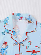 Women's Cute Bear Print Sleepwear Set