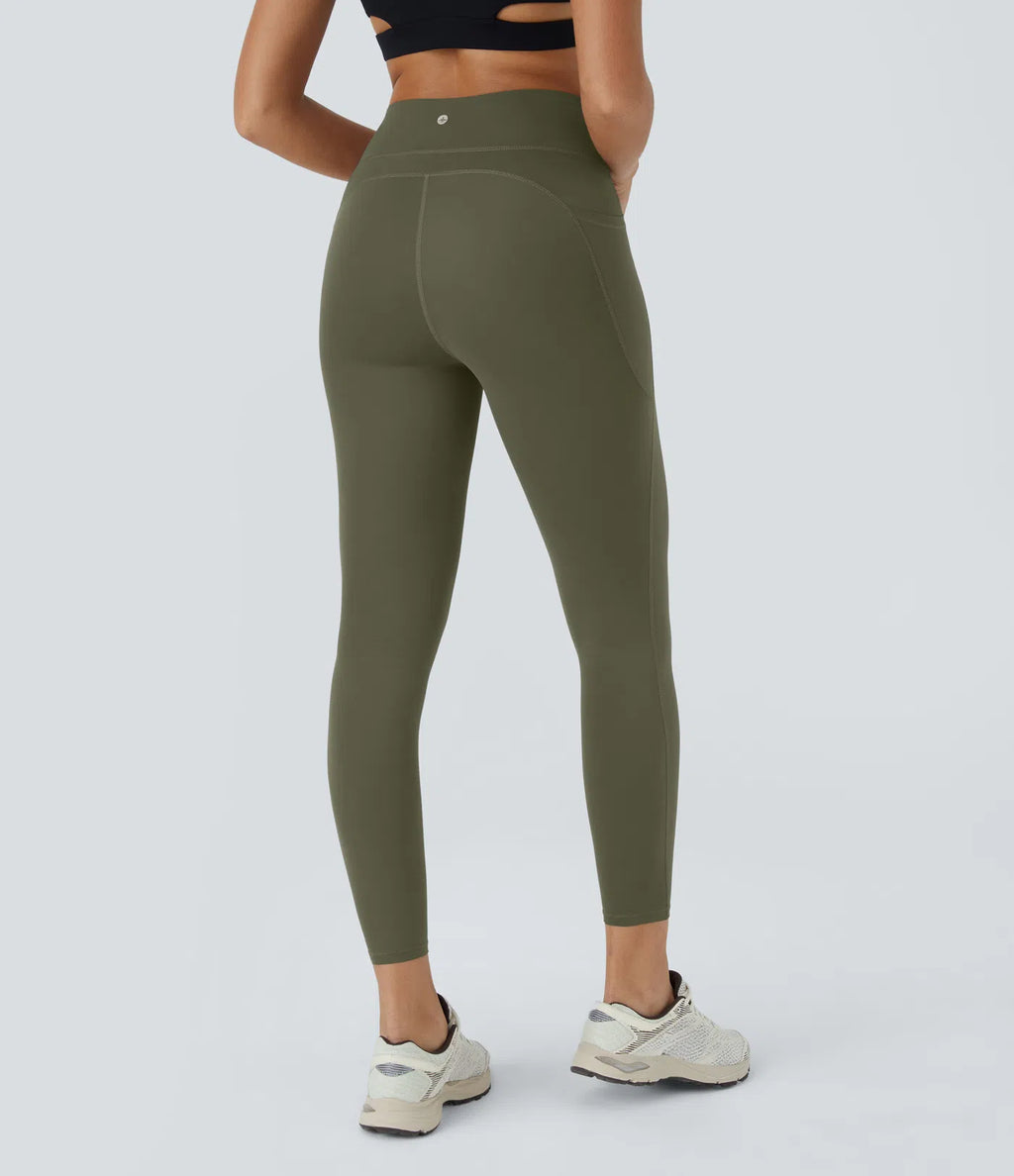 UltraSculptTM High Waisted Tummy Control Pocket Training Leggings