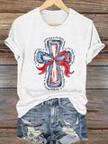 Women'S Casual One Nation Under God T-Shirt