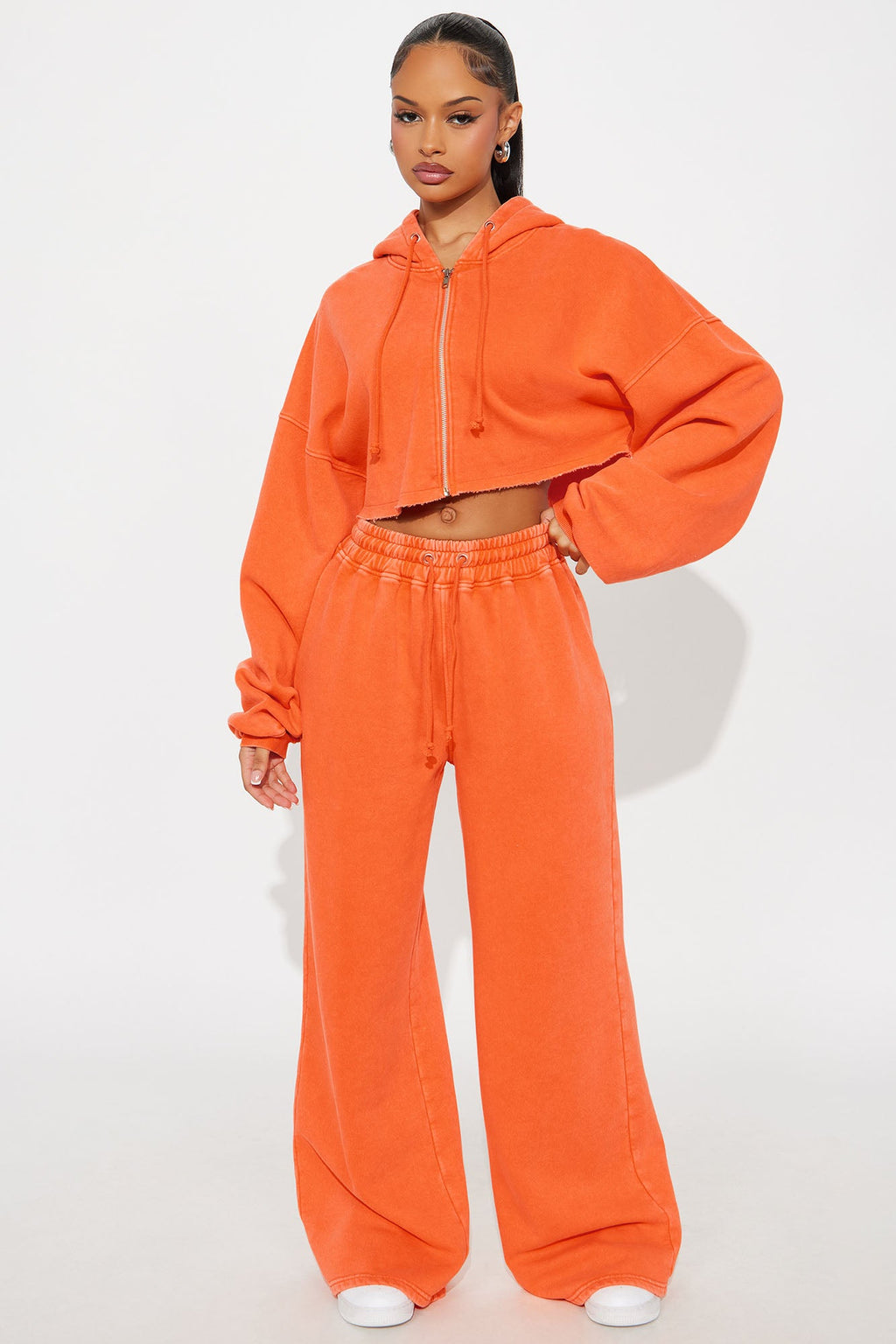 On The Go Fleece Pant Set - Blue