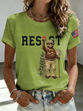 Retro Resist Save The Forest Service Print T-Shirt