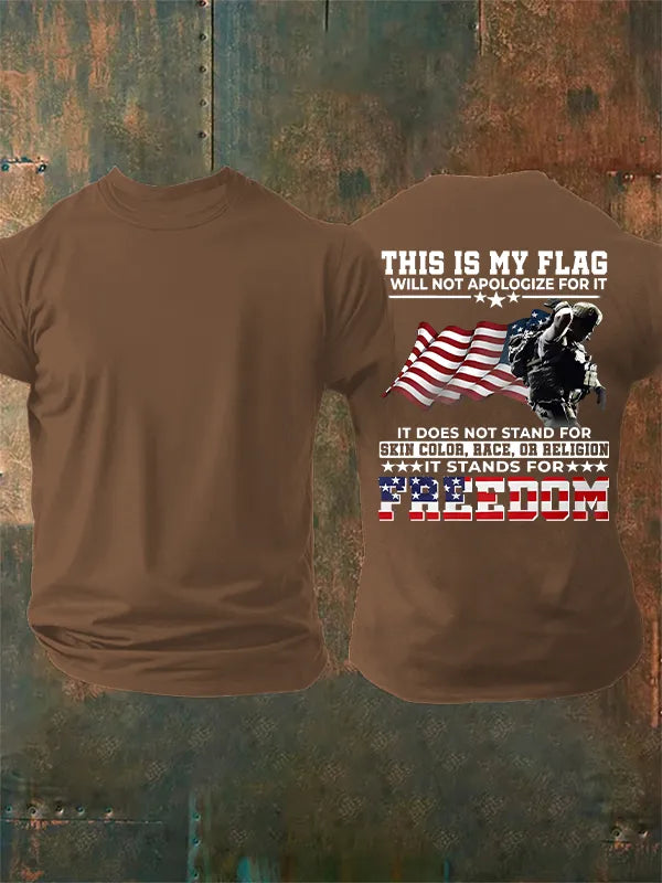Men's  THIS IS MY FLAG  Print T-Shirt