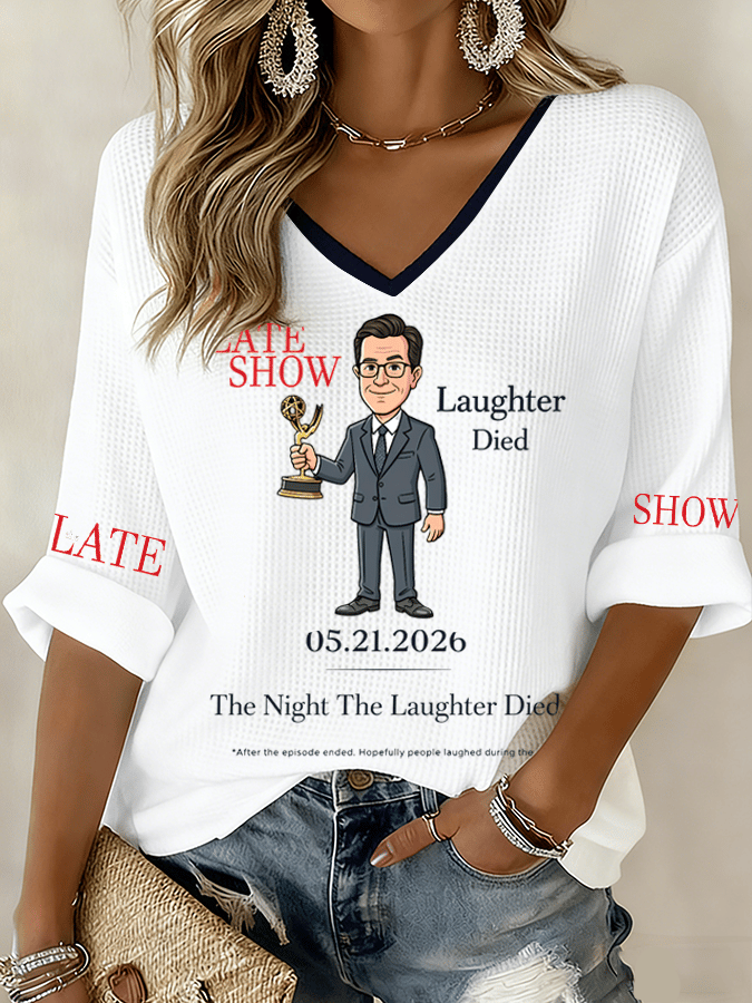 🔥Buy 3 Get 15% Off🔥Women's "Night When Laughter Stops" Printed Comfortable Top