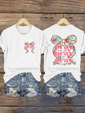 Women'S Casual Faith (Pray On It, Pray Over It, Pray Through It) Printed Short-Sleeve T-Shirt