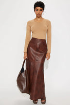Sabrina Long Sleeve Tee - Camel
