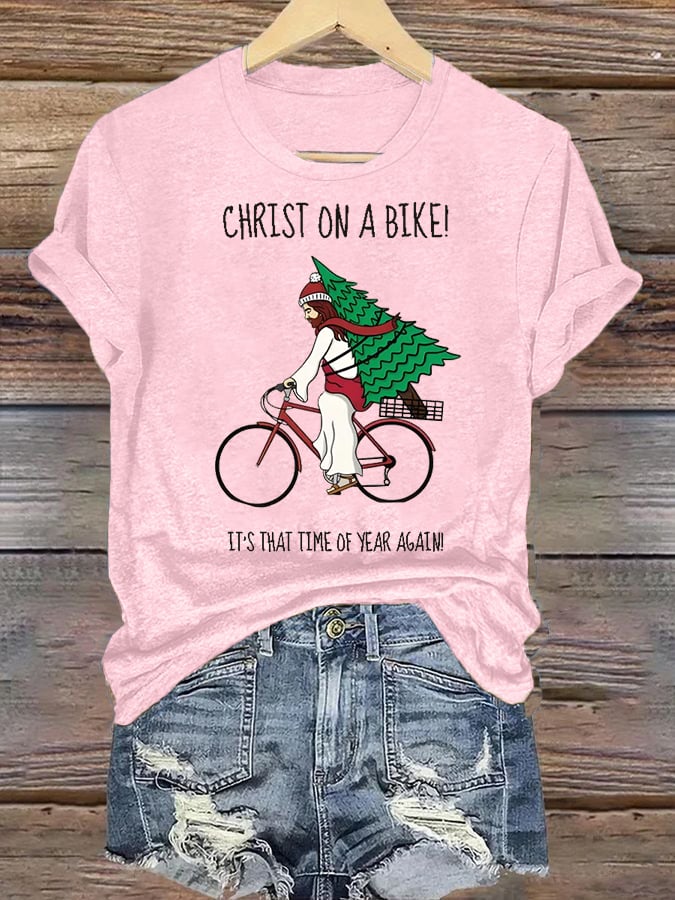 Women's  It's That Time Of Year Again Christian Washed  T-Shirt