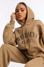 Body & Spirit Wellness Club Fleece Hoodie - Taupe
