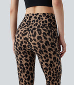 UltraSculptTM Leopard Print High Waisted Tummy Control Yoga Leggings with Pockets