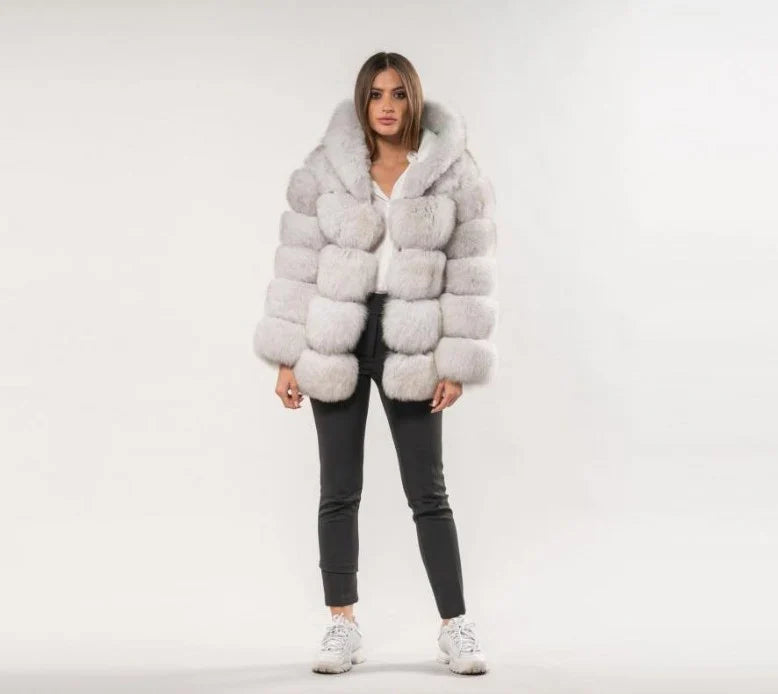 Manteau Glamour En Fourrure
