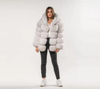 Manteau Glamour En Fourrure