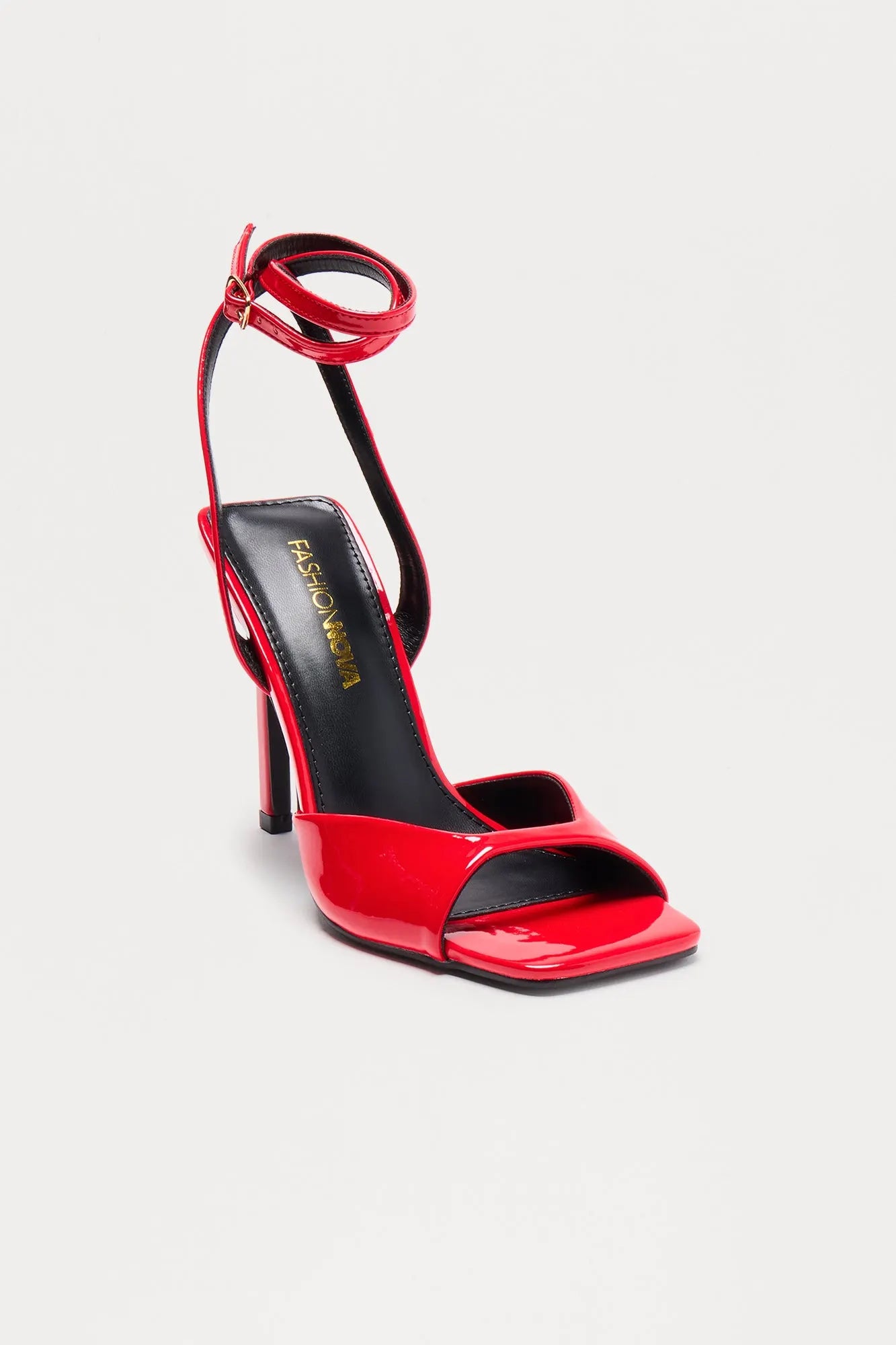 Gaige Patent Heels - Black