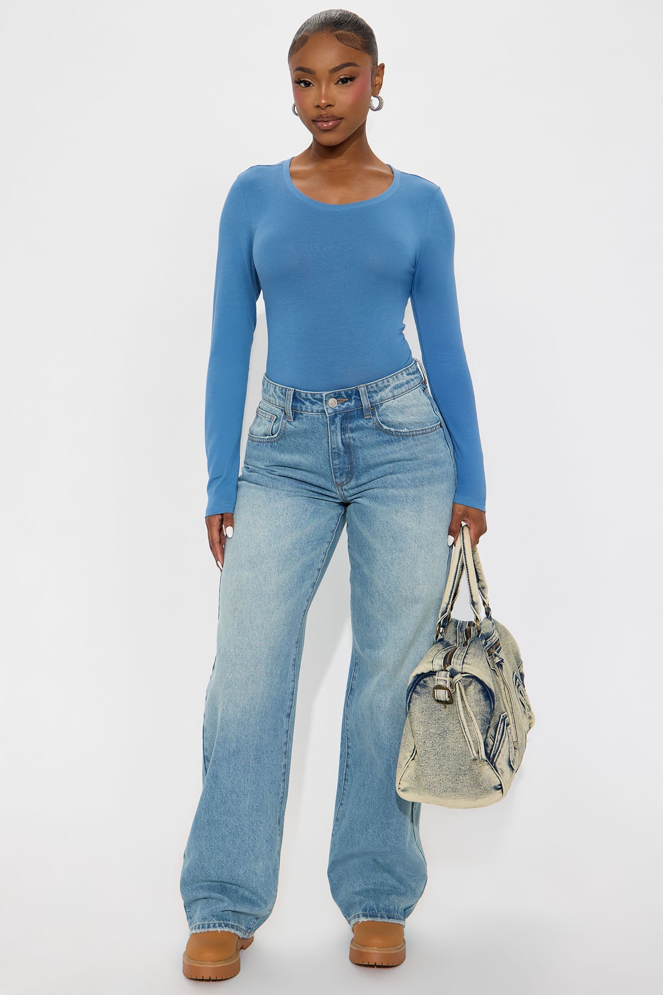 Sabrina Long Sleeve Tee - Camel