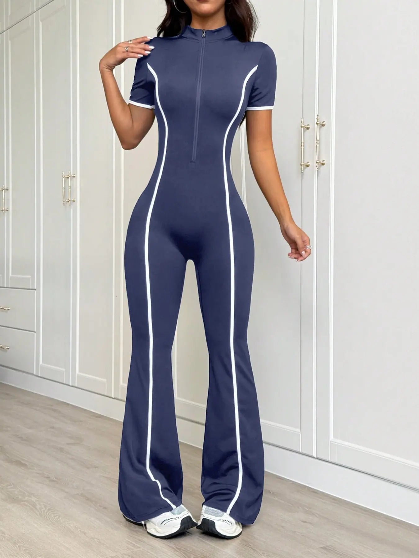 Women's Sporty Jumpsuit, Yoga Onesie, Workout Jumpsuit, Sporty Comfy Jumpsuit, Sports Jumpsuit, Comfortable & Stylish Activewear, Perfect for Gym & Casual Wear, All-Season Fashion, Sportswear Jumpsuits