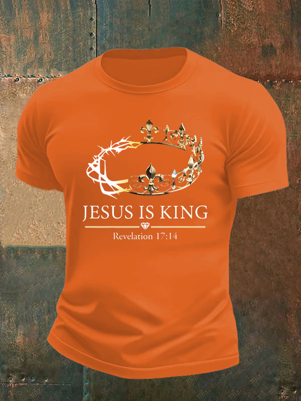 Men's  Jesus Is King Christian  T-Shirt