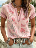Women's Plants Flowers Print Shirt