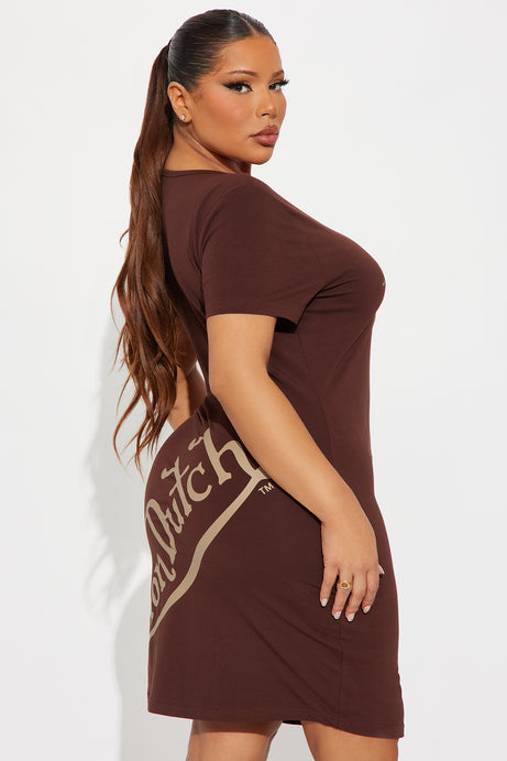 Von Dutch Wings T Shirt Mini Dress