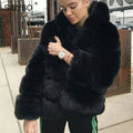 Manteau Glamour En Fourrure
