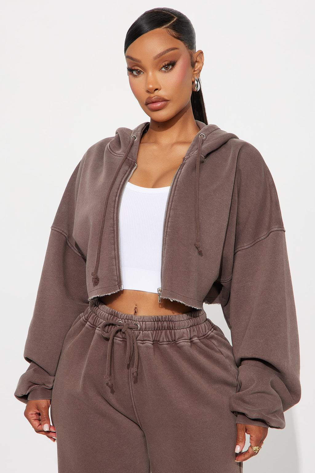 On The Go Fleece Pant Set - Blue