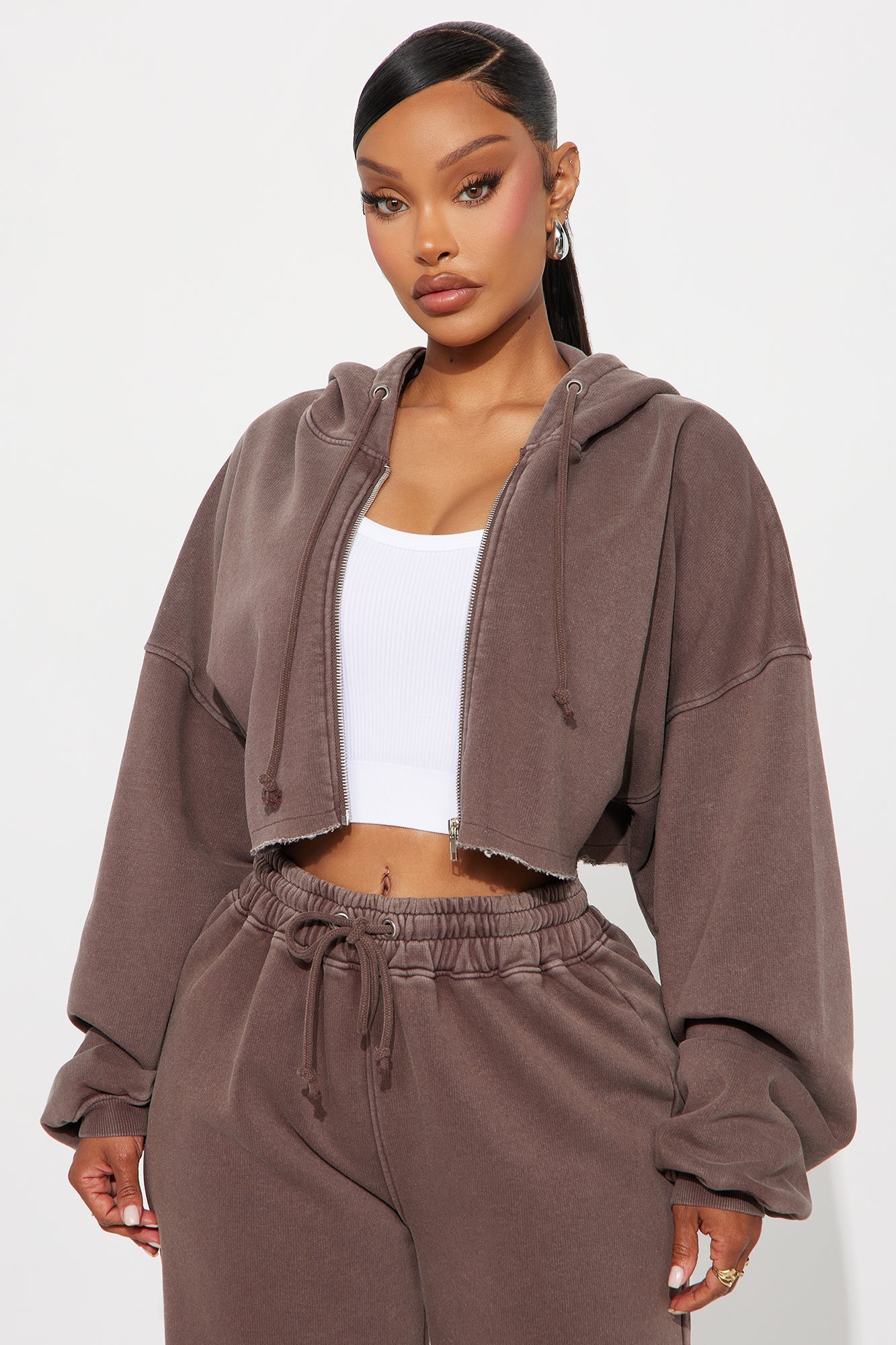 On The Go Fleece Pant Set - Blue