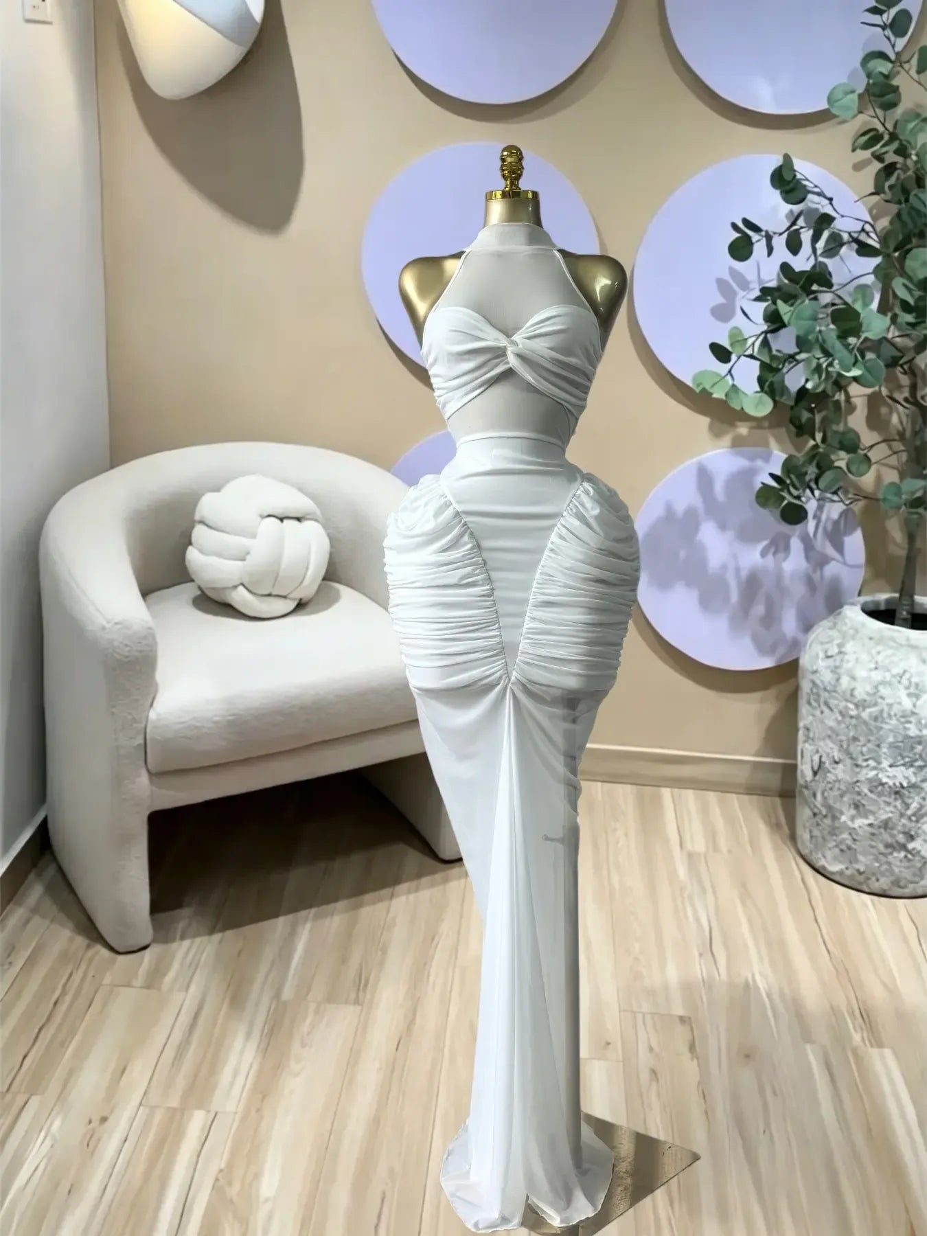 Elegant Women's Sexy Sleeveless Pleated Long Prom Dress, Summer Fashion Party Outfit Birthday Gown, Lady Casual Dresses,Female Brunch Dresses,Graduation Dress
