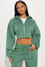 On The Go Fleece Pant Set - Blue