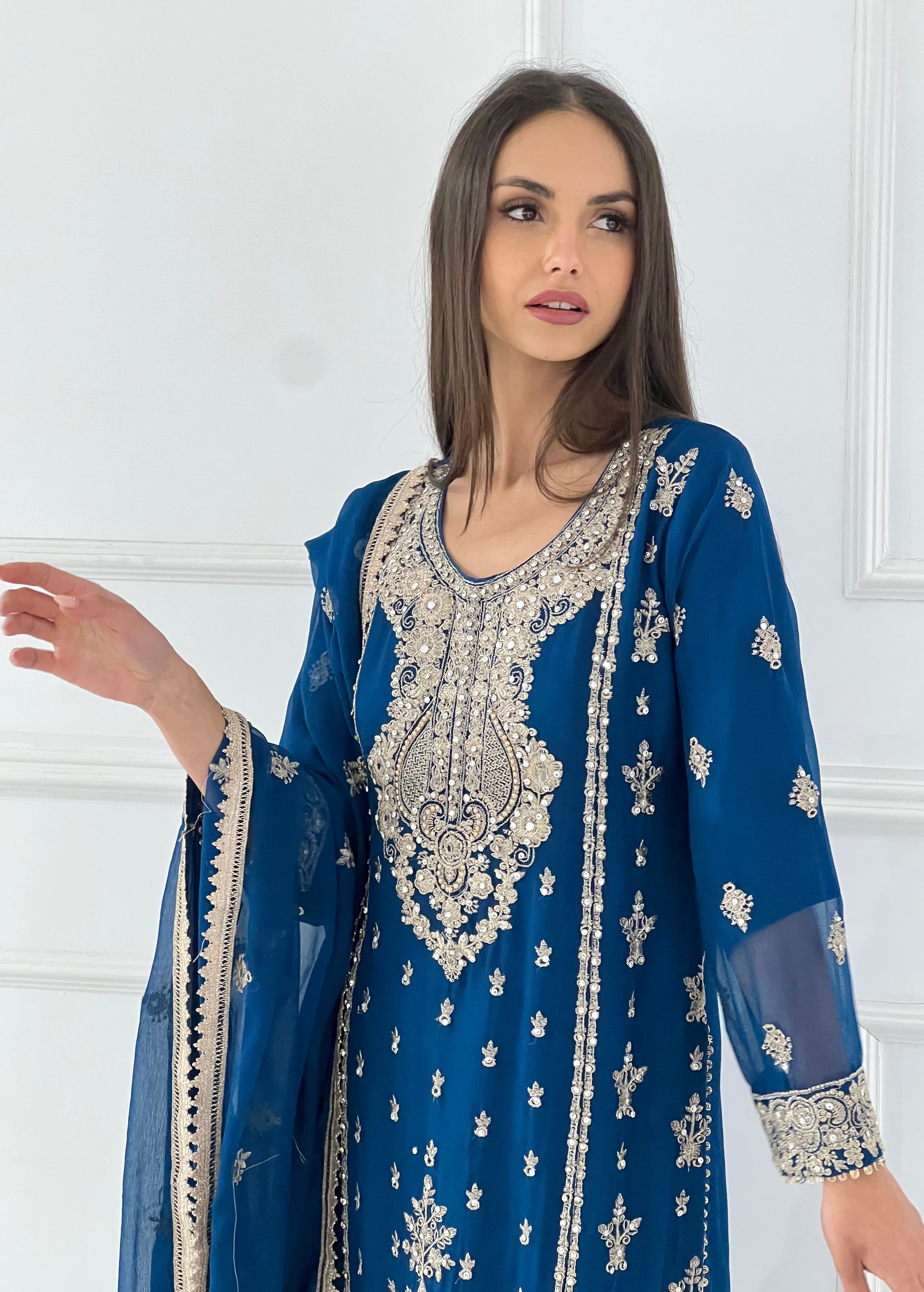 SHAZ1904 - Readymade - Chiffon - Mummy n Me Outfit