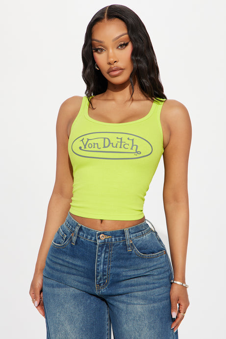 Von Dutch Ribbed Tank Top