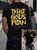 🔥Buy 3 Get 15% Off🔥Men's casual cross faith short-sleeved T-shirt