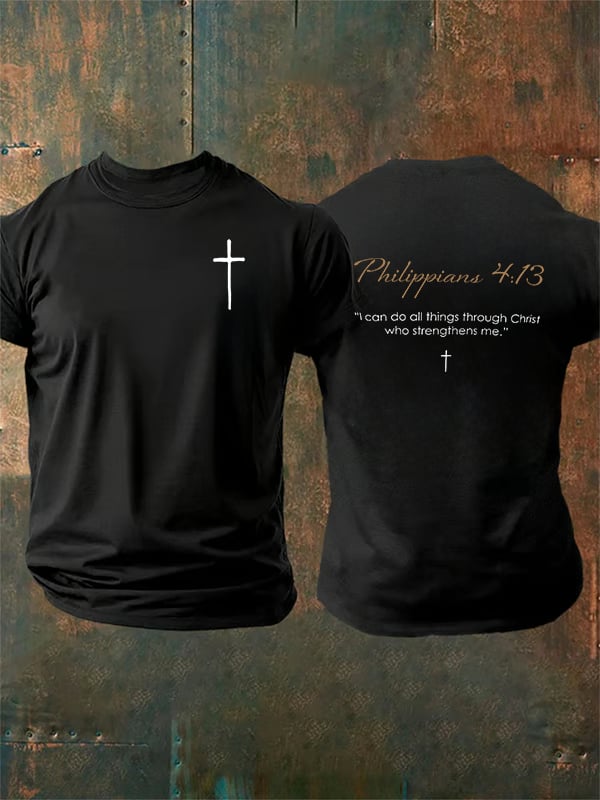 Men's  Philippians 4:13- Golden Rule Collection  T-shirt