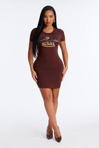 Von Dutch Wings T Shirt Mini Dress